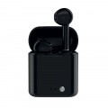 BLUETOOTH HEADPHONES FOR MOBILE PHONES + CHARGING BOX, BLACK Batteries for phones, video cameras cases protecting glasses and other parts