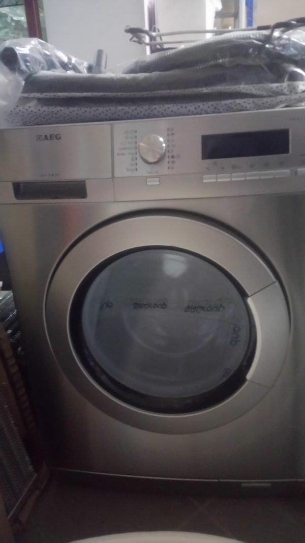 Washing machine AEG protex gray color 6 kg