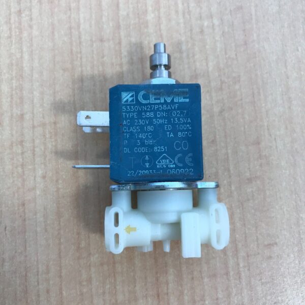 Coffee machine DELOGNHI, KENWOOD solenoid valve, CEME 5330NV2, 230V, 13.5VA, 0.1+3.00bar orig.
