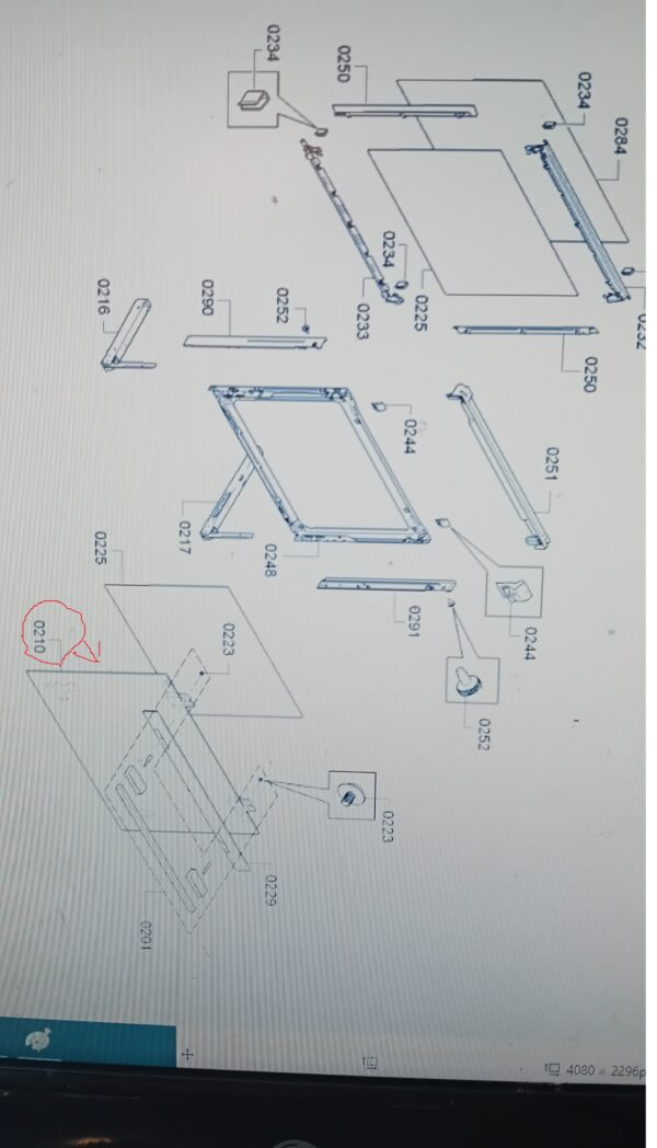 Oven BOSCH SIEMENS front,outer glass 595x435mm orig. - Image 4