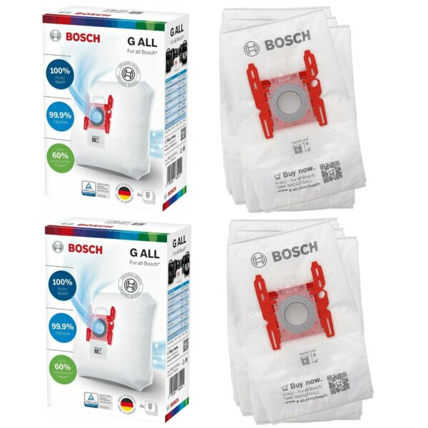 Vacuum cleaner bag BOSCH, SIEMENS, TYPE G ALL, original packaging, 4 pcs., POWER PROTECT latest model - Image 3