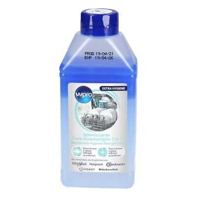 Wpro LIQ108 original 2-in-one dishwashing machine descaler and degreasing agent 1pcs ,250ml Chemicals for the chemical maintenance of household appliances Lubricant, etc.