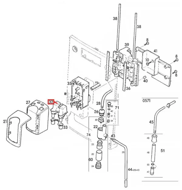 Coffee machine Nivona, Melitta, Miele coffee spout - Image 4