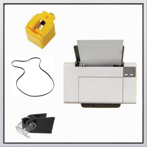 Parts of turntables, copiers and printers