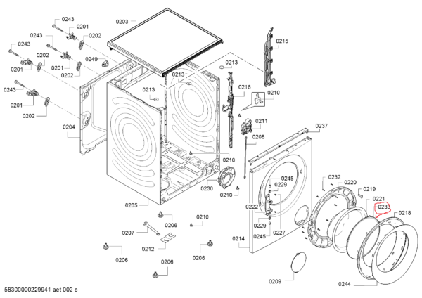 Protective glass of the BOSCH/SIEMENS washing machine - Image 3