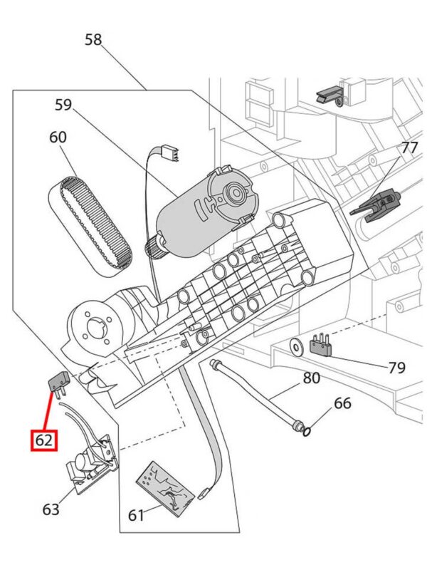 Switch for a coffee maker (coffee machine) DELONGHI 5132110500 - Image 3