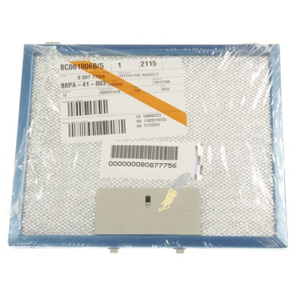 Hood ELECTROLUX / AEG metal filter,183X222.5,orig.