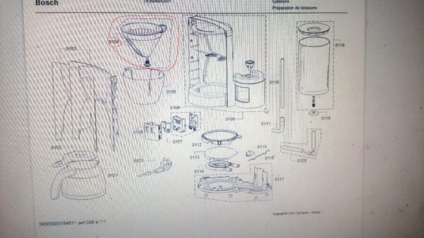 Coffee filter for THE BOSCH/SIEMENS coffee machine - Image 4