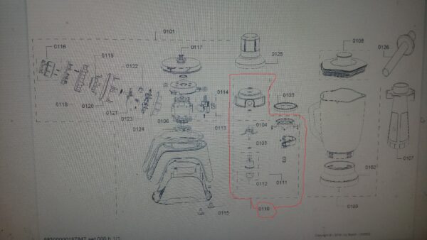 Blender BOSCH/SIEMENS mixer / blender knife - Image 3