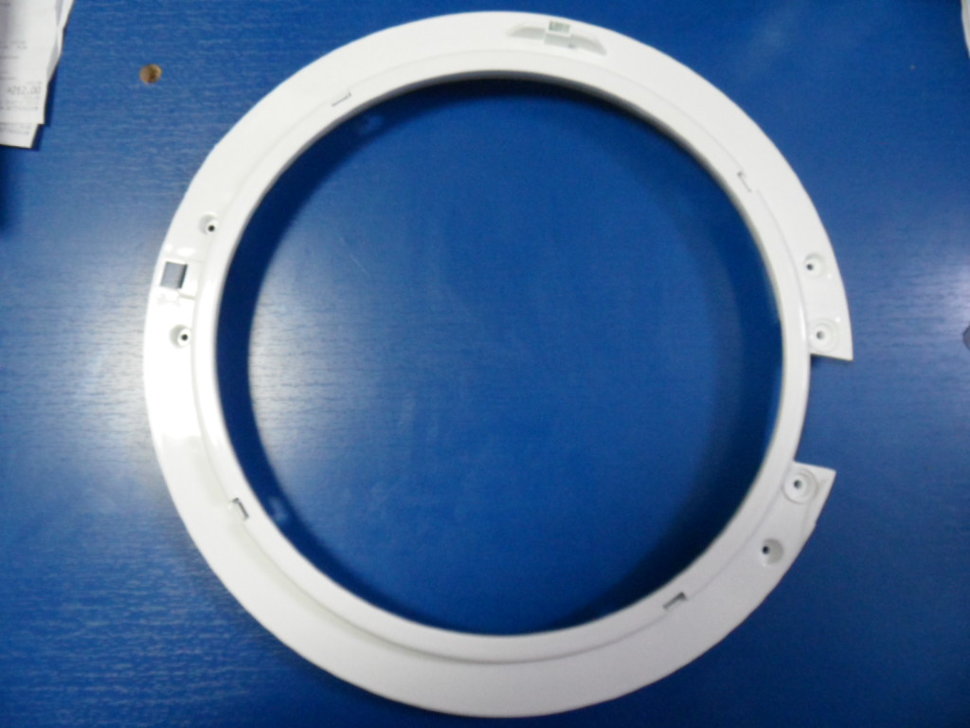 Interior door frame of the SAMSUNG washing machine. HOLDER-GLASS; ABS(HG-0760),WHT,DWM5 Charging door frames and glass for washing machines