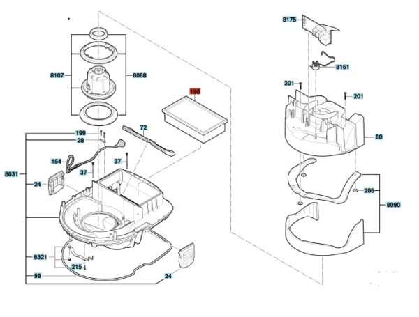 VACUUM CLEANER BOSCH FILTER - Image 3