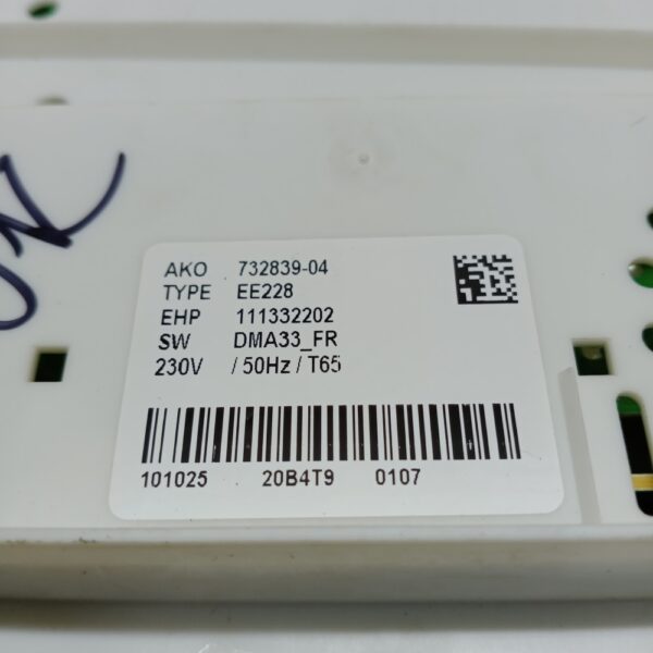 Dishwasher ELECTROLUX / AEG control module,programmed. - Image 2