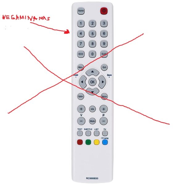 TV THOMSON universal programmable remote alternative. Programmed according to the model. - Image 2