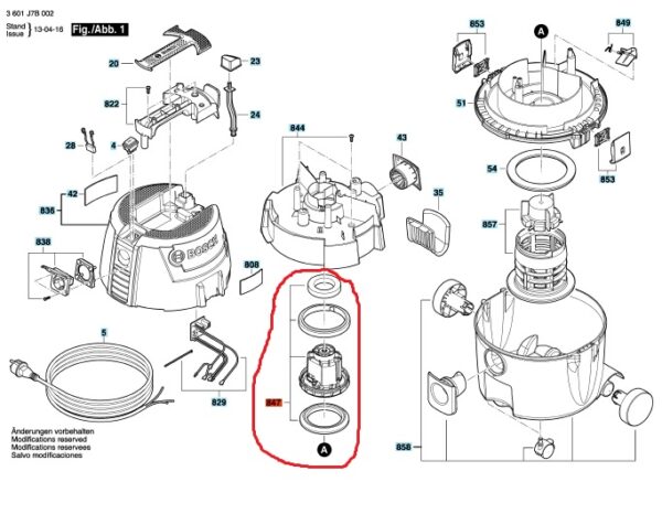 Vacuum cleaner BOSCH motor ,orig. - Image 2