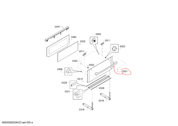Oven NEFF,BOSCH/SIEMENS door handle - Image 2