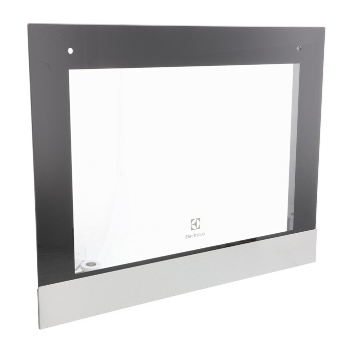 Oven ELECTROLUX / AEG exterior,windshield,592X465mm,orig. FRONT GLASS,INOX,ELECTROLUX,59 Oven door glazing ,hob glassceramic surfaces
