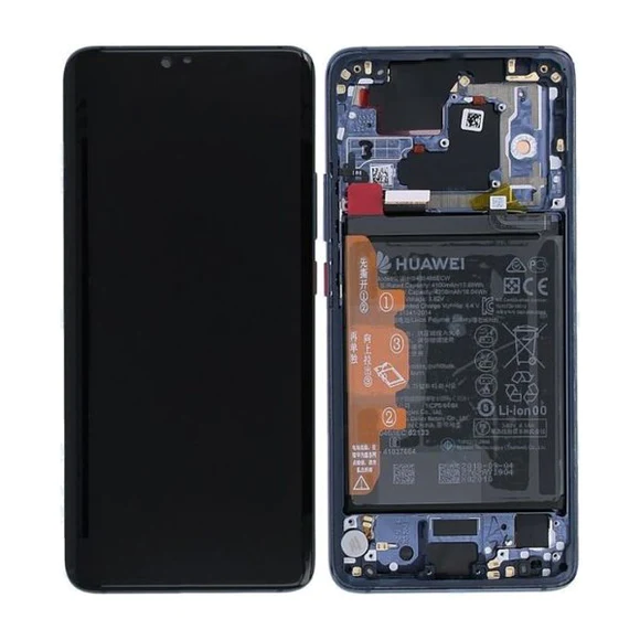 LCD + TOUCH + FRAME + BATTERY FOR HUAWEI P30 LITE NEW EDITION (MAR-LX1B), PEACOCK BLUE Batteries for phones, video cameras cases protecting glasses and other parts