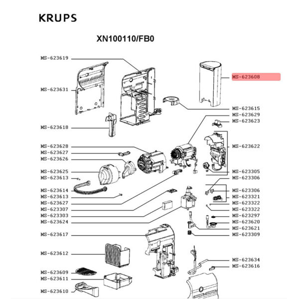 Coffee machine KRUPS ,DELONGHI,MAGIMIX water capacity,0,7 l - Image 2