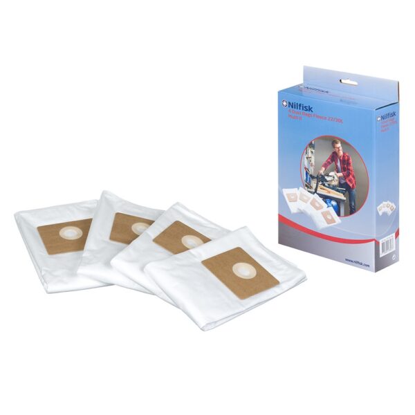 Nilfisk vacuum cleaner bags,4pcs. DUSTBAG X4 FLEECE 22L/30L