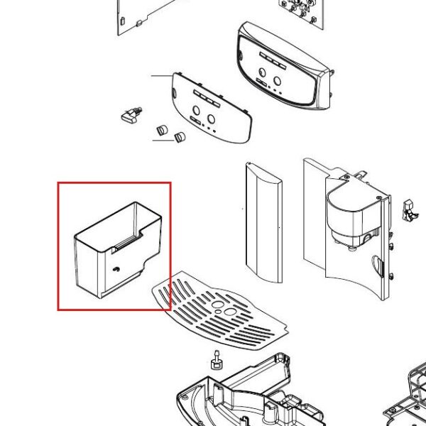Capacity of the coffee machine DELONGHI, AEG coffee grounds (tray), orig. - Image 3