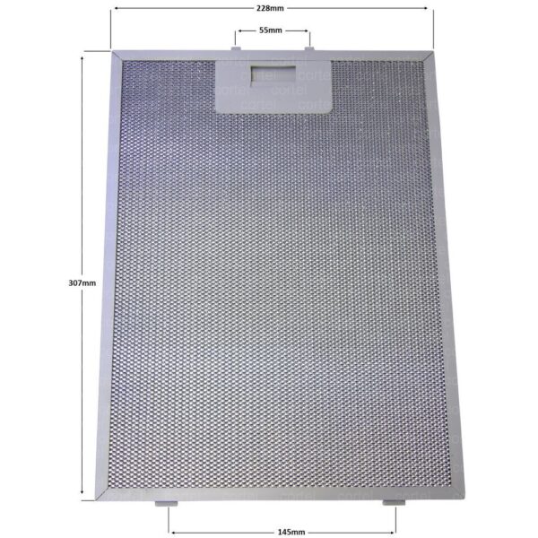 Gorenje hood metal filter. GREASE FILTER METAL 307 X 228 X 9,frame bluish,orig. - Image 2