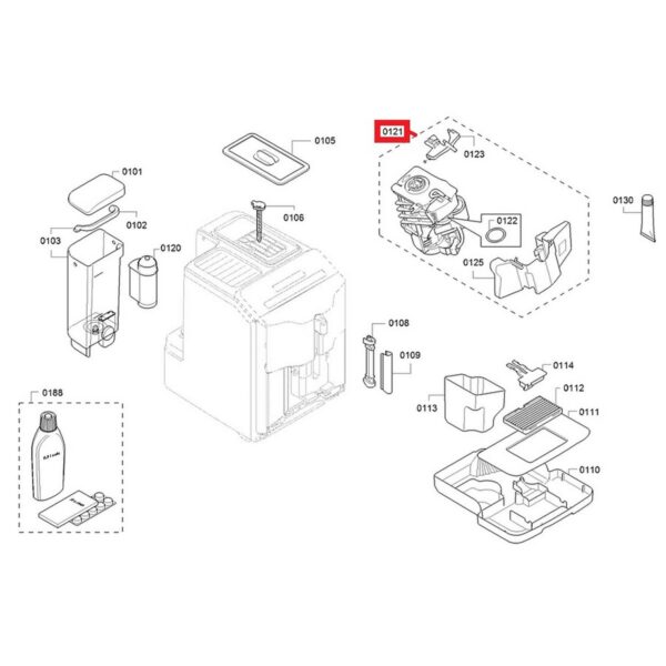 Coffee maker BOSCH, SIEMENS coffee making unit (compression mechanism - press), orig. - Image 7