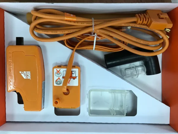 Condensate pump FP2212 MINI ORANGE. Aspen Mini Orange Pump 8M Head 1/4 Hose – (FP2212) - Image 3