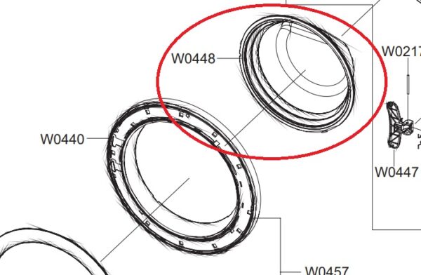 Samsung door glass for washing machines - Image 2
