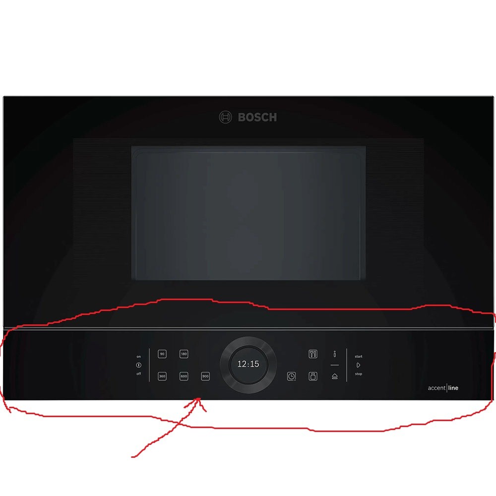 Microwave BOSCH/SIEMENS front control panel Microwave oven fuse hooks protection and other details