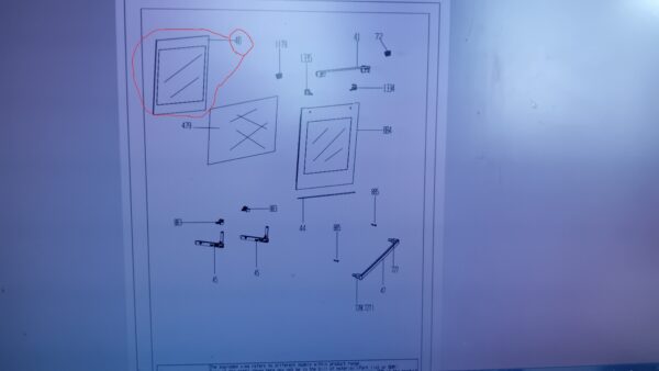 Oven BEKO/GRUNDIG/ARCELIK inner glass, 520x395mm, orig. - Image 2