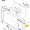Bottom door gasket for the CANDY/HOOVER dishwasher - Image 2