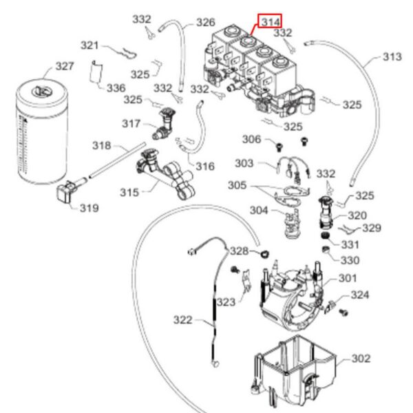 Valves for the PHILIPS,SAECO coffee machine in the kit 24 v - Image 3