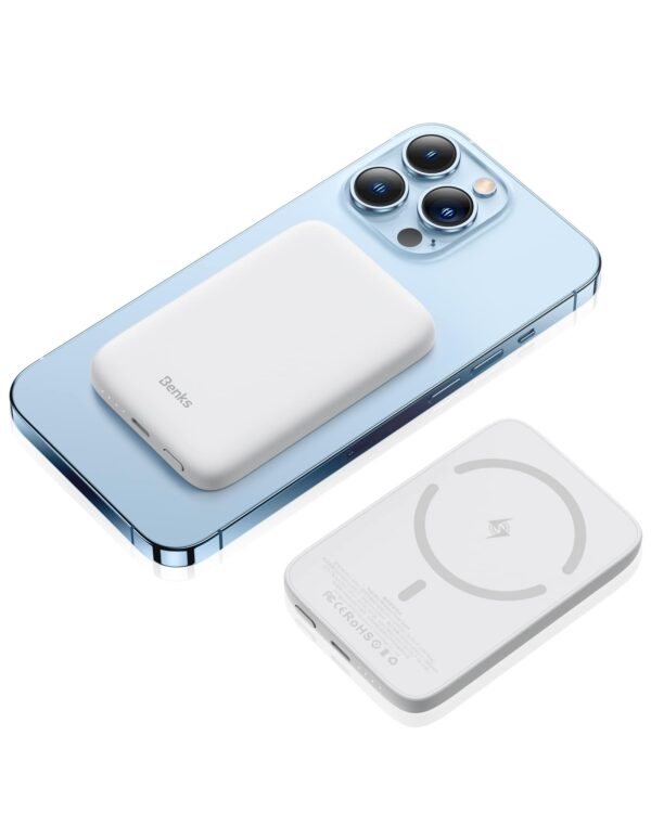 USB-C & QI POWERBANK MIT MAGNETISCHER MAGSAFE LADEMÖGLICHKEIT, 10000MAH. USB-C &QI POWERBANK WITH MAGNETIC MAGSAFE CHARGING CAPABILITIES, 10000MAH - Image 3
