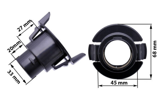 Vacuum cleaner SAMSUNG hose holder, nozzle. HOLDER-HOSE; ABS,DEEP GRY,VC-7414V