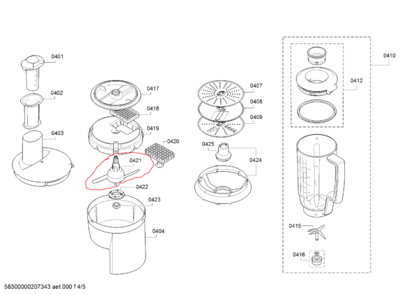 Bosch/SIEMENS food processor blade - Image 2