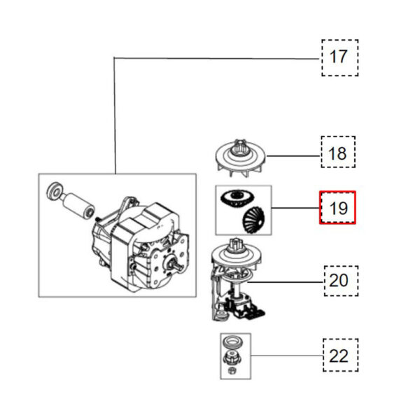 Virtuvinio kombaino DELONGHI dantračių komplektas,2vnt - Image 2