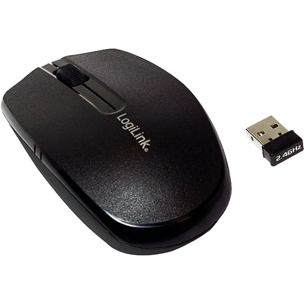 Kompiuterio pelytė. WIRELESS MOUSE, BLACK, LOGILINK