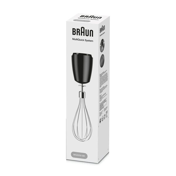 Blenderio BRAUN šluotelė su reduktoriu.MQS050BK RÜHRBESEN KOMPLETT SCHWARZ FÜR STABMIXER TYP 4200, HB 701, HB 901 - Image 2