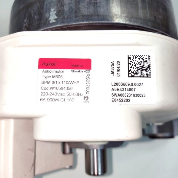 Skalbimo mašinos WHIRLPOOL/INDESIT inverterinis variklis.MOTOR BPM ASKOLL H15 +PFC - Image 2