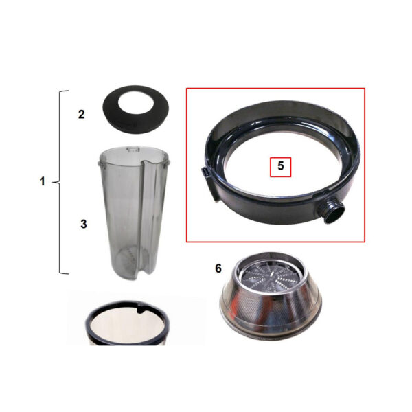 Sulčiaspaudės PHILIPS užraktas. CP0439/01 JUICE COLLECTOR SEALING RING - Image 2