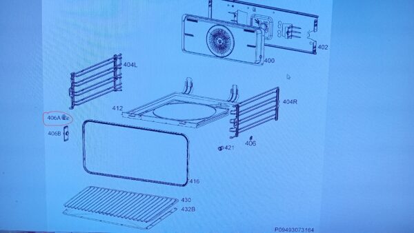 Orkaitės ELECTROLUX / AEG grotelių kaištis - Image 2