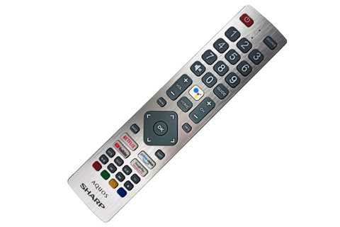 Televizoriaus SHARP pultelis. DR-0298 BT SILVER NTFLX5.0 PLAYMOVIES&TV VOICE Parts of TVs, gate air controls, etc.