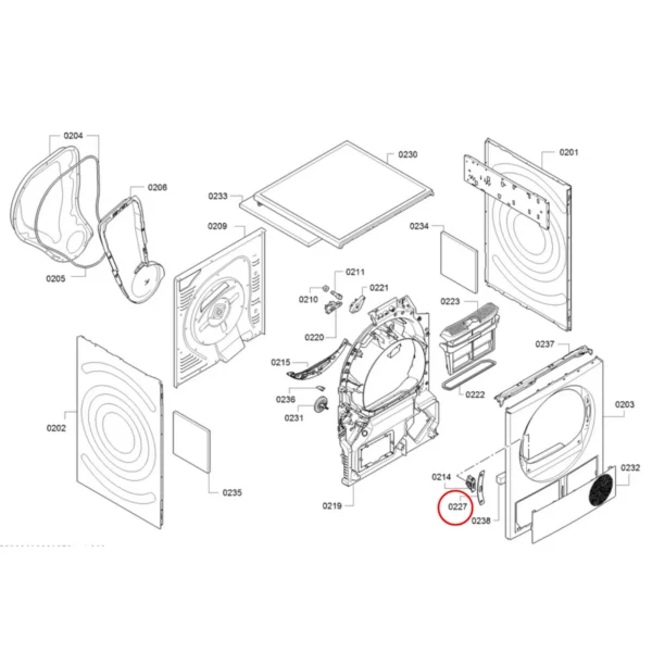 Džiovyklės BOSCH/SIEMENS spynos tvirtinimo juostelė - Image 2