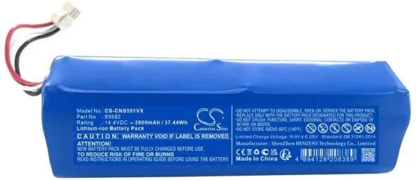 14,4V-2600AH LI-ION STAUBSAUGER AKKU ALTERNATIV FÜR CECOTEC, COREDY, LARESAR UND KYVOL
