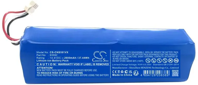 14,4V-2600AH LI-ION STAUBSAUGER AKKU ALTERNATIV FÜR CECOTEC, COREDY, LARESAR UND KYVOL Vacuum cleaner motors batteries battery chargers