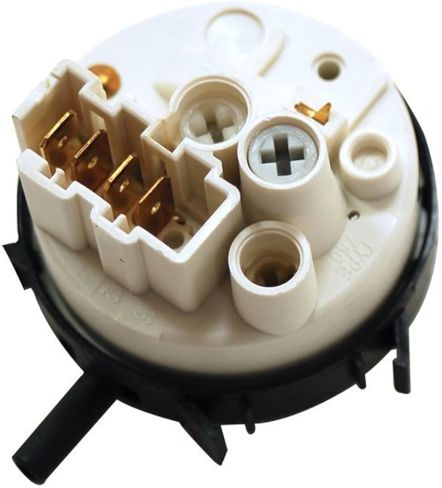 Skalbimo mašinos CANDY, HOOVER slėgio daviklis, 4 kontaktų, orig. Washing machine level relays