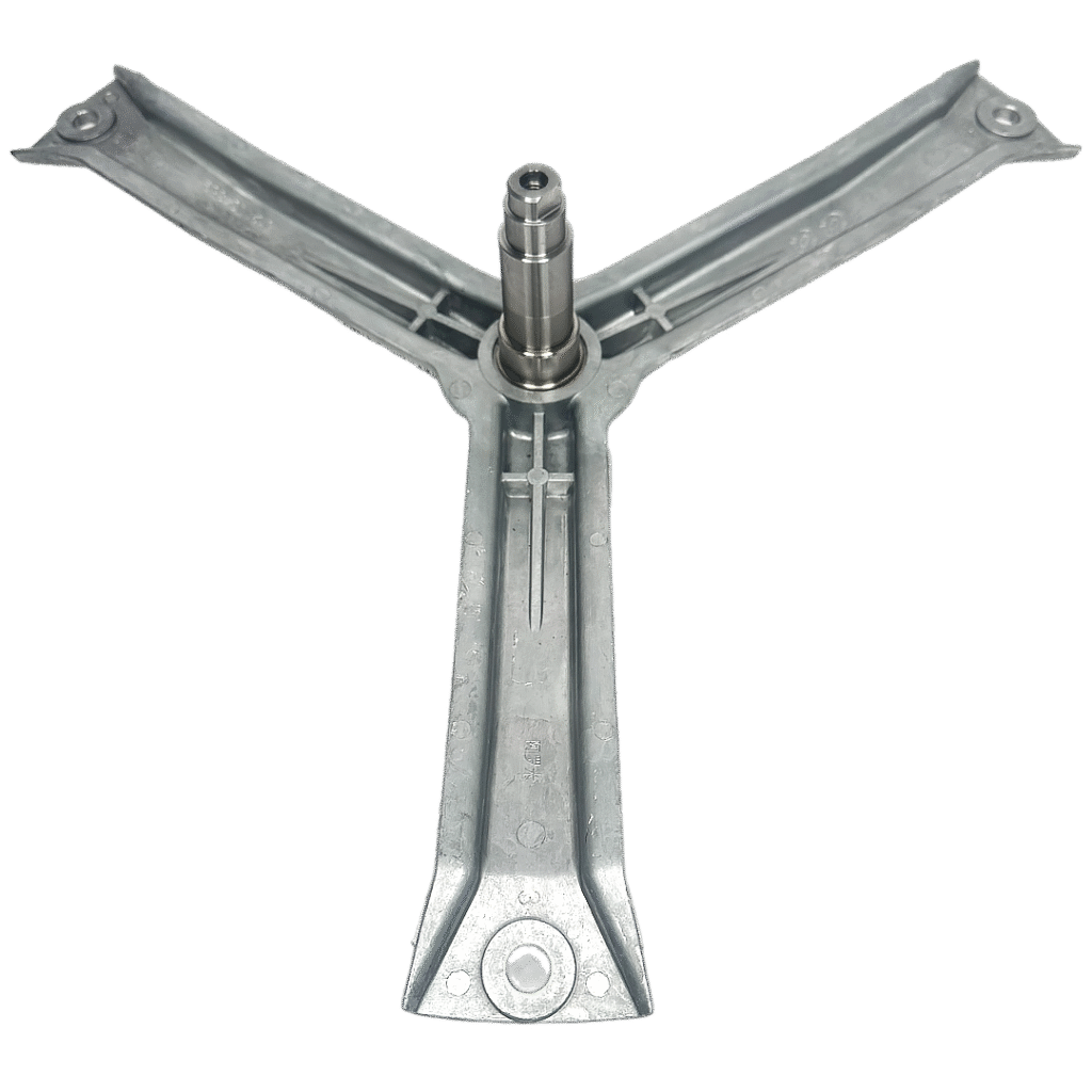 Skalbimo mašinos BOSCH/SIEMENS būgno kryžmė ,ašis.Guolis 6204,6205 ,riebokšlis  30X52X10/12 užsakomi atskirai Crossings of washing machines