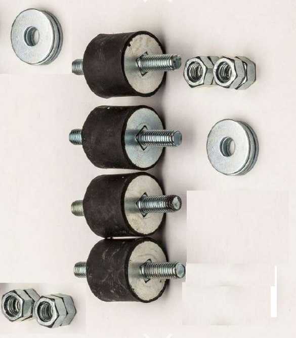 Oro kondicionieriaus vibracijos slopintuvai, guminis, D=40mm x H=40mm, M8x18mm, M=100KG Oro kondicionieriaus vibracijos slopintuvai, guminis, D=40mm x H=40mm, M8x18mm, M=100KG Inflatable capacitors and other accessories for industrial refrigerators