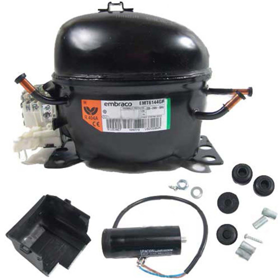 Kompresorius EMT6144GK, MBP – R404A, 220V / 50HZ, 686W Compressors for household refrigerators