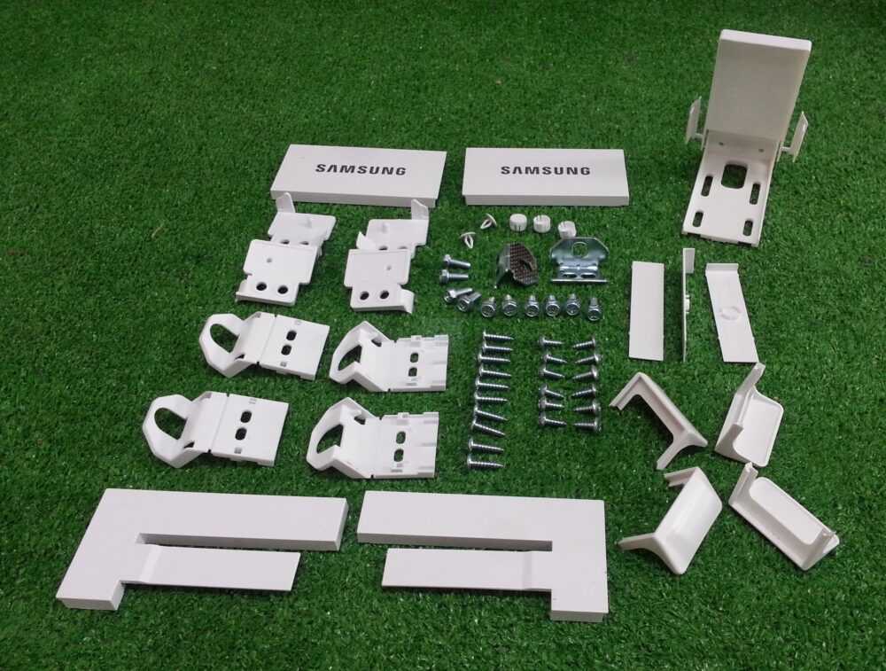 Šaldytuvo SAMSUNG fasado komplektas,orig. Hinges for refrigerator doors façade installation kits